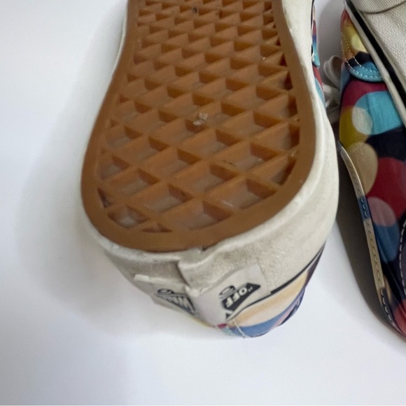 Vans Off the Wall Flashing Lights Multicolor Canvas Sneakers Women's Size 7 - Picture 11 of 13